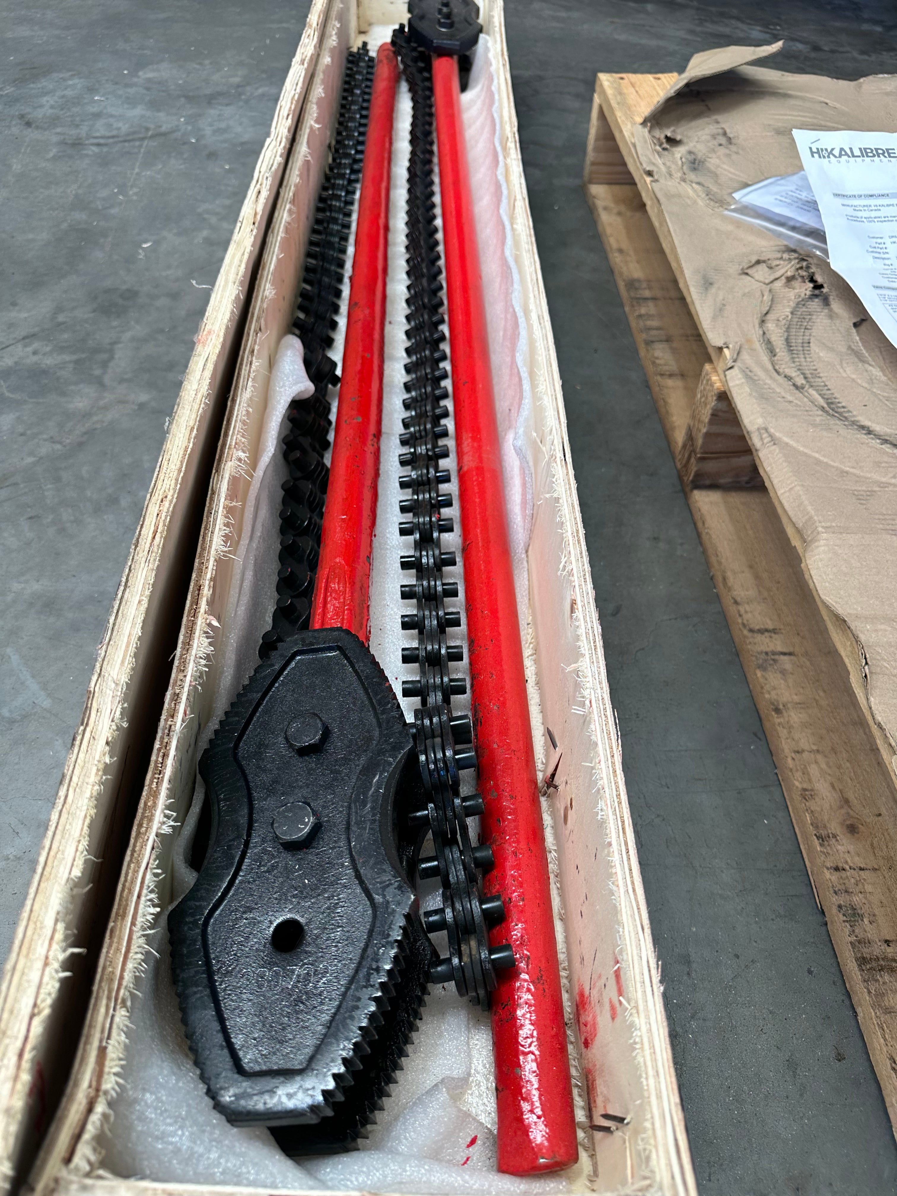 Petol Titan Type Chain Tong, 36" Handle, up to 9-5/8"